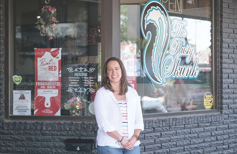 Ana Carsey, the new owner of the downtown Powell boutique The Rusty Skunk, wants her store to be a place for people to gather and be inspired.