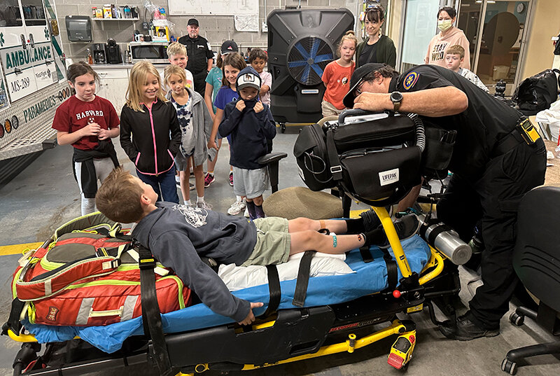 Cody Regional Health hosted an educational tour for three third-grade classes from Sunset Elementary School in Cody. The tour took them through several departments within the main campus, including the Emergency Room and ambulance bay.