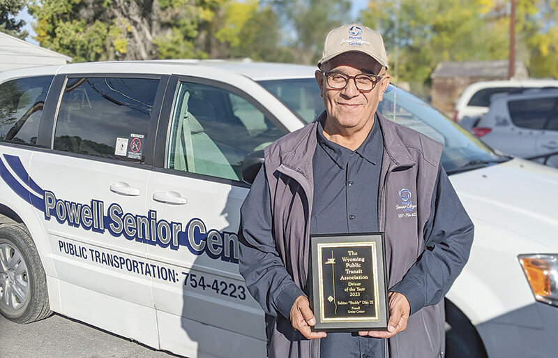 The Wyoming Public Transit Association recently honored Sabino ‘Buddy’ Diaz III as its Driver of the Year. Diaz has worked as a full-time driver for the Powell Senior Center since 2018.