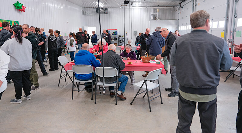 Powell Valley Healthcare staff, first responders and community members gathered in the hospital’s new ambulance garage earlier this month to celebrate the building’s opening and try various chilis competing in the chili cookoff.
