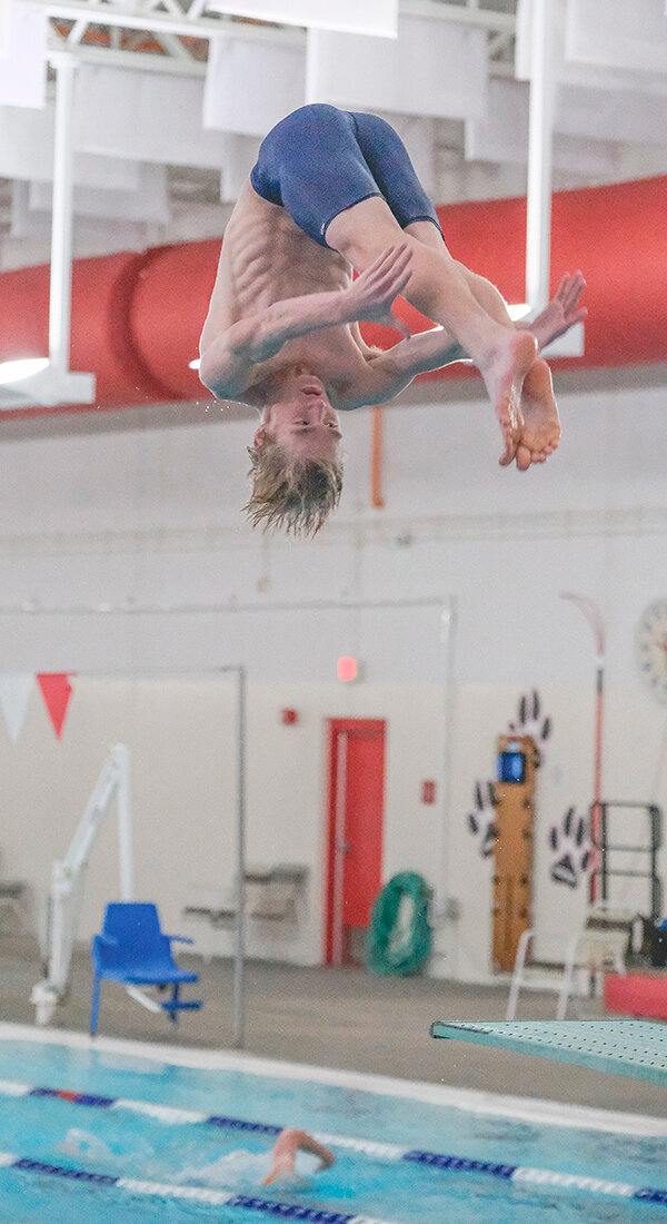 Lovell junior Taggart Shumway is one of two returning state qualifying divers for the Panthers, looking to make a repeat trip to state in February.
