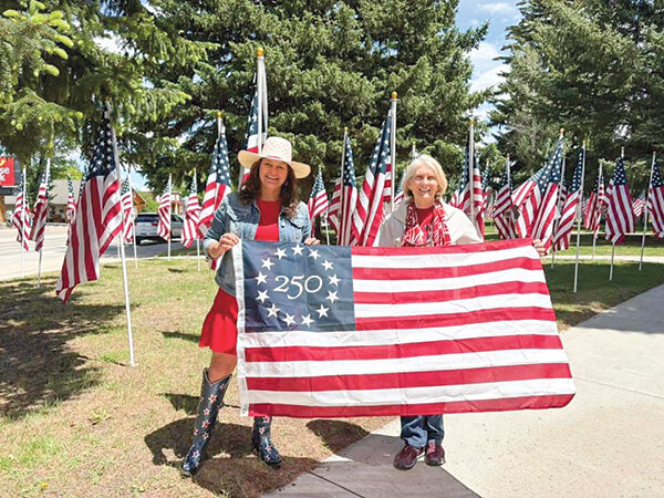 Flags flutter for Cody’s Fields of Honor display