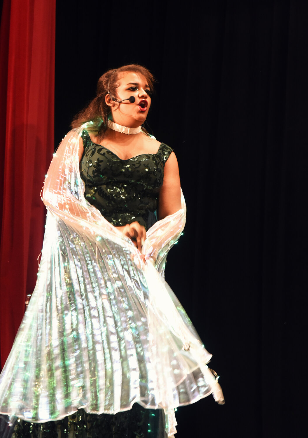 Taytum Cole-Rogans is no stranger to the stage and she proved that with her portrayal as the Dragon in Frederick Middle School’s production of Shrek the Musical, Jr.