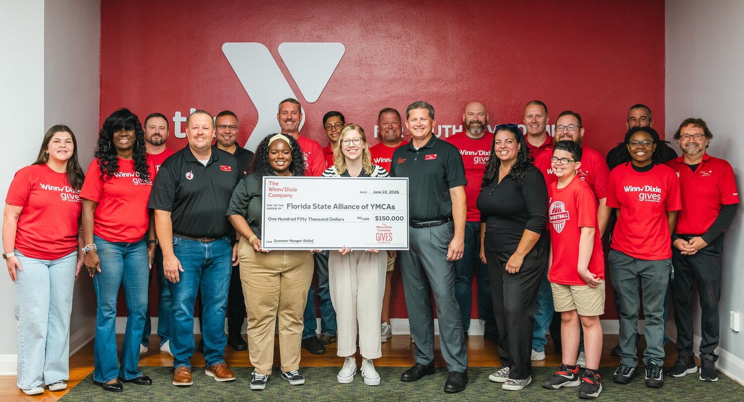 Winn-Dixie Co. donates $150K to Florida State Alliance of YMCAs