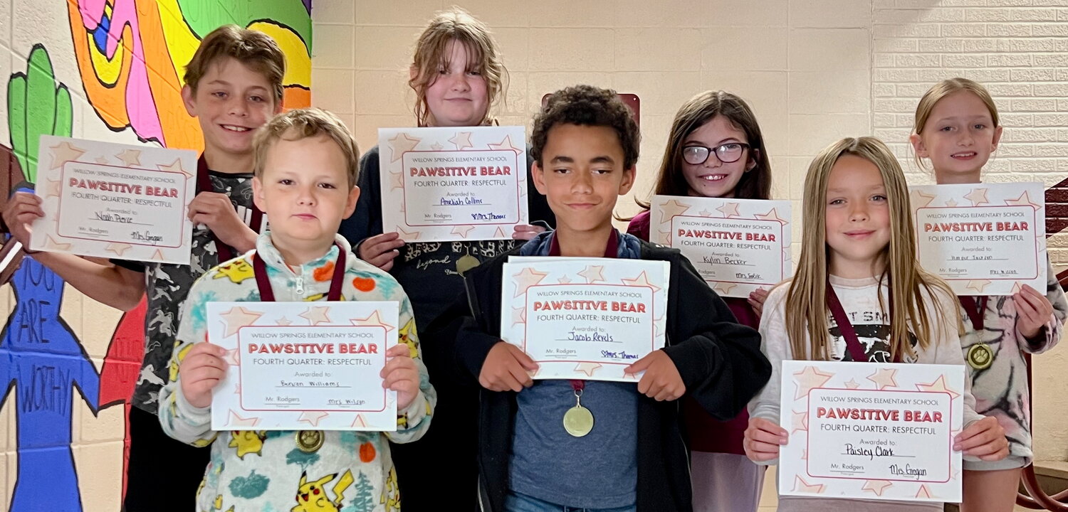 Willow Springs announces 4th quarter ‘Pawsitive Bears’