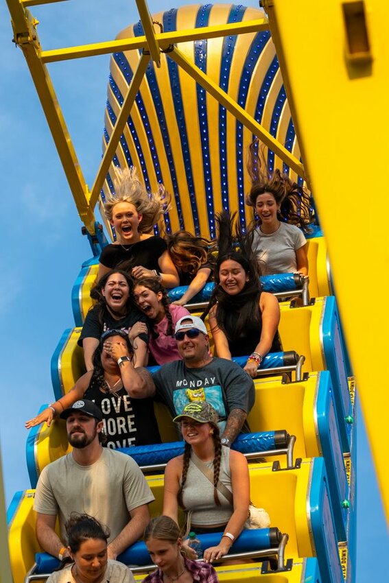 FEEL THE RUSH- Soar to new heights on Pharaoh's Fury at the Wilson County - Tennessee State Fair.