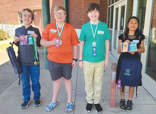 Pictured left to right: Reece Morrow, Kayden Martin, Aiden Hickerson, Mariel Morales.