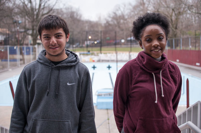 Marc Reyes and Jamira Rogers, Riverdale Neighborhood House's 2016 Teens of the Year.