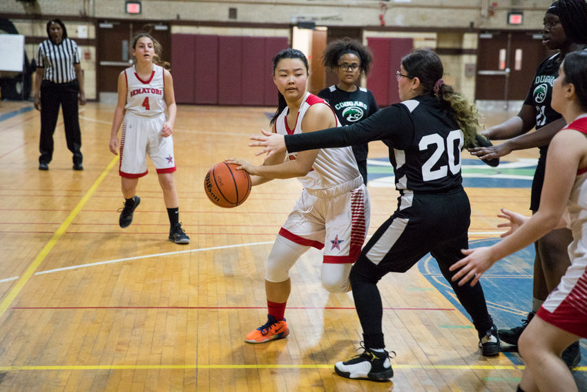 American Studies junior guard Suzuki Lin had a game-high 17 points in the Senators&rsquo; rout of Marie Curie last week.