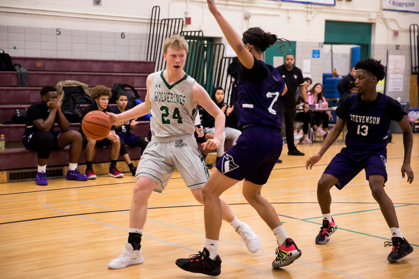 Bronx Science senior Kyle Catry turned in a team-high14-point performance against Stevenson, but it wasn&rsquo;t enough to avoid a seven-point loss to the Ambassadors.