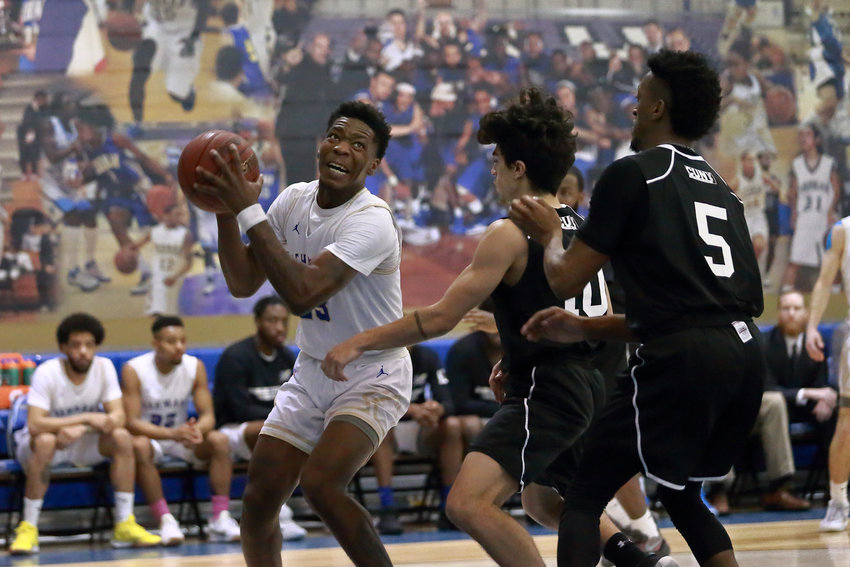 Isaiah Geathers poured in 19 points in Lehman&rsquo;s regular-season finale win over City College, then added 20 more in a playoff win over Medgar Evers last week.