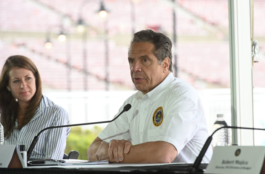Gov. Andrew Cuomo is ready for sports to return, but it will have to be without fans in the seats. At least for now.