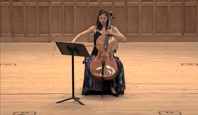 Professional cellist Sophie Shao performs &lsquo;Intercourse of Fire and Water&rsquo; by Tan Dun at Vassar College last February. It was for this piece as well as for her career as a performer Shao received a BRIO, or the Bronx Recognizes Its Own, award.
