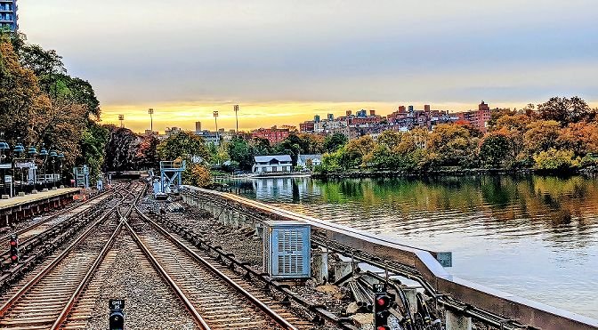 Local activist Stephanie Coggins is raising money for both the Kingsbridge Historical Society and The Riverdale Press by selling magnets with some of the pictures she's taken like this one of the Spuyten Duyvil Metro-North station.