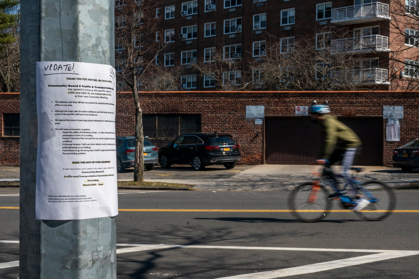 It looked as though Community Board 8&rsquo;s traffic and transportation committee was finally getting somewhere developing recommendations to curb reckless driving along Independence Avenue. But random flyers anonymously posted in the neighborhood criticizing details of the process has forced the committee to start back almost at square one.