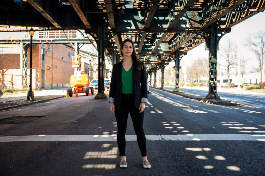 Abigail Martin has spent more money than any other candidate so far in the city council primary, but not much of it remains in the Bronx.