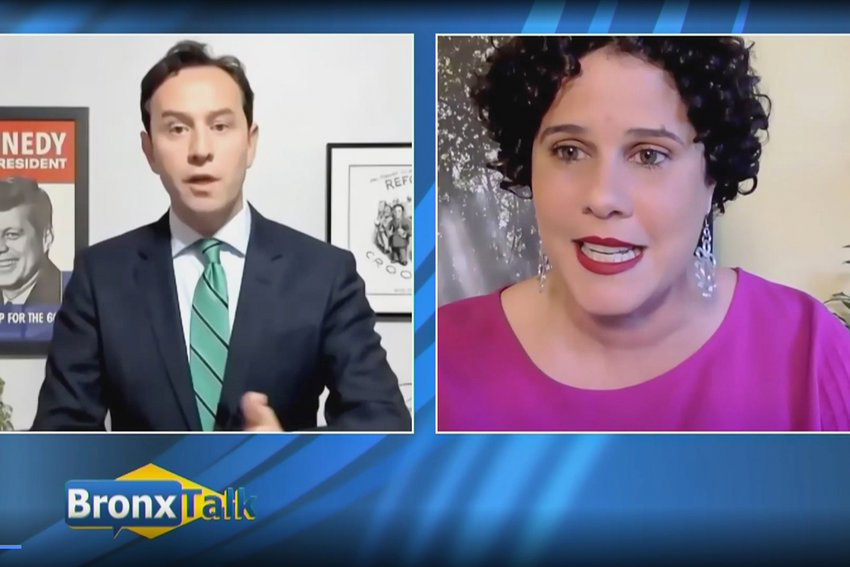 Attorney Dan Padernacht went after non-profit executive director Mino Lora for her $50 donation to former Independent Democratic Conference member Marisol Alcantara in 2018 during a recent BronxNet debate. Padernacht and Lora, along with four other candidates, are running in a June 22 Democratic primary to represent this corner of the Bronx for the next two years.