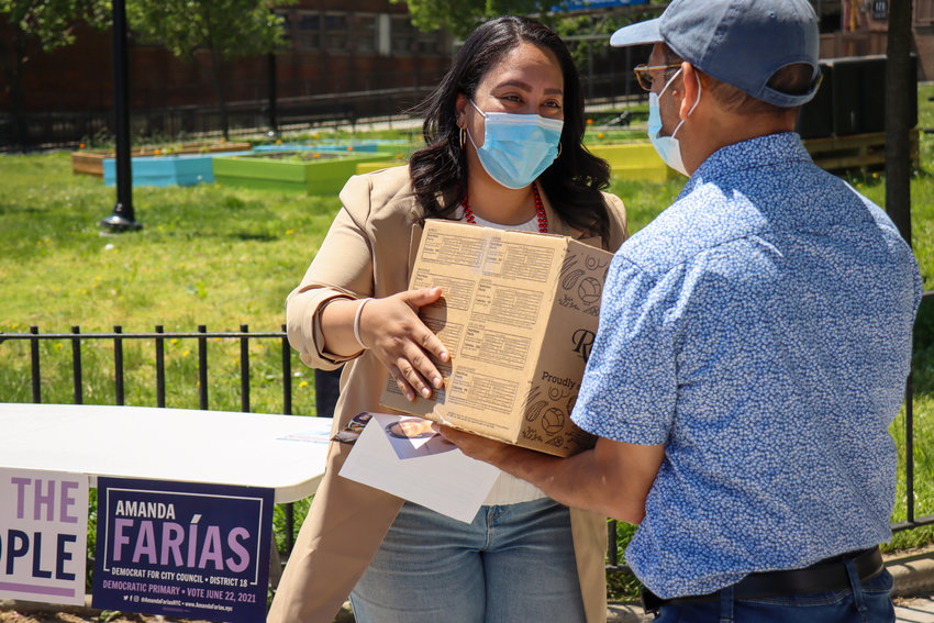 As a former campaign operative, Amanda Farias has gathered data on her city council district for the last four years since she first ran to replace Ruben Diaz Sr., in 2017. Farias says her campaign manager Christian Amato was able to put all this data to use, pinpointing which voters she needed to turn out most.