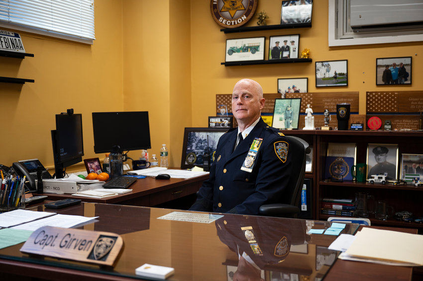 cop at desk