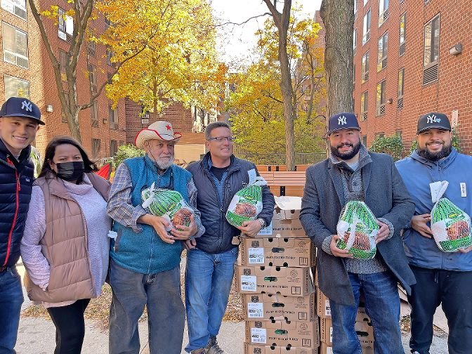 Thanksgiving became a turkey day after all for 3,000 Bronx families thanks to real estate developer Mark Stagg's tradition of delivering thousands of turkeys to those in need.