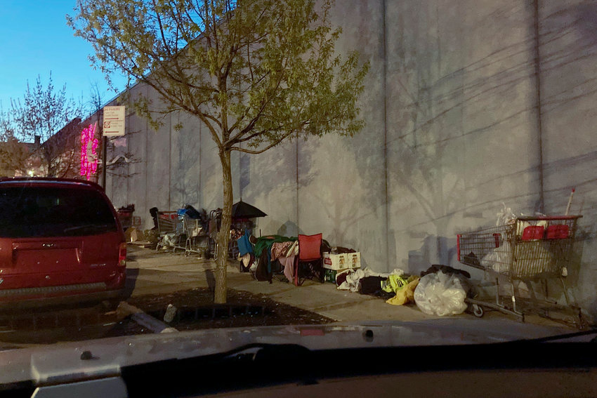 City officials cleaned the site of a homeless encampment last week near the intersection of West 236th and Broadway, a stone's throw away from NYPD&rsquo;s 50th Precinct in Kingsbridge.
