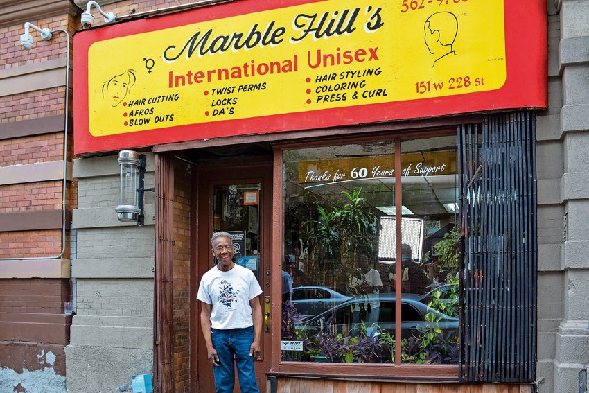 Rosey Spivey opened his Marble Hill barbershop in 1962 when he was 22 years old, making it one of the oldest Black-owned businesses in the area.