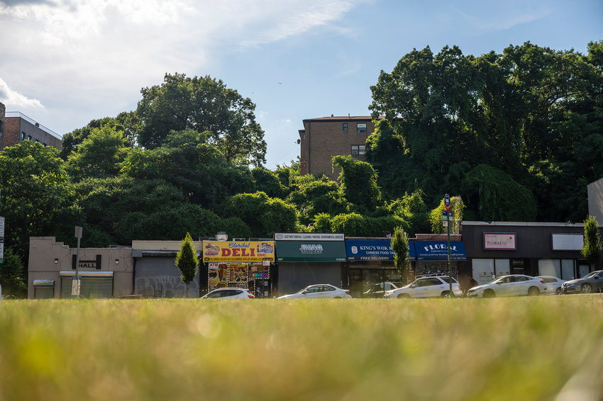 The site of AAPCI's proposed men&rsquo;s shelter on Broadway and West 262nd Street in North Riverdale on July 13.