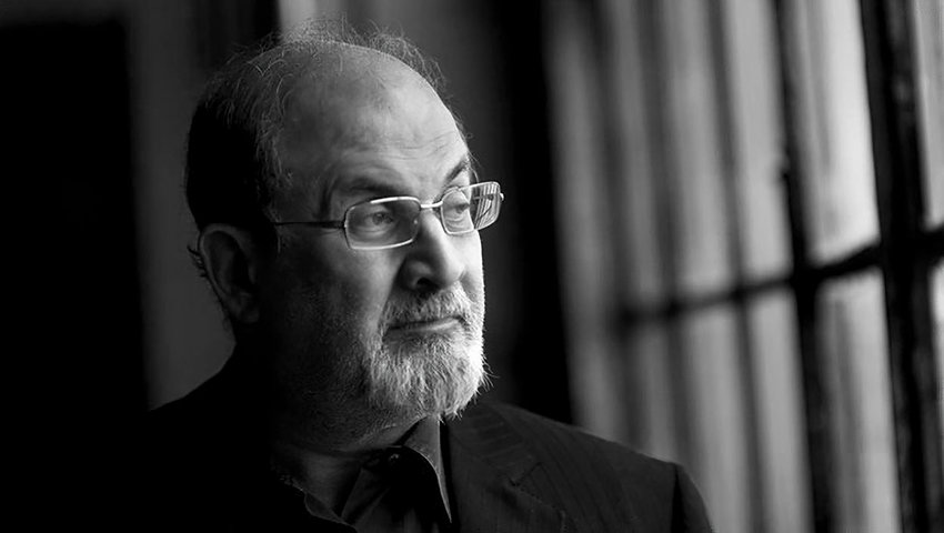 Salman Rushdie, the renowned and controversial writer, was attacked as he was about to give an interview at Chautauqua Institution outside Buffalo. The attack evoked memories of the 1989 firebombing of The Riverdale Press offices about a week after a Buddy Stein, former editor and publisher of The Press, wrote an editorial admonishing national book chains for pulling Rushdie's &quot;Satanic Verses&quot; book from its bookshelves.