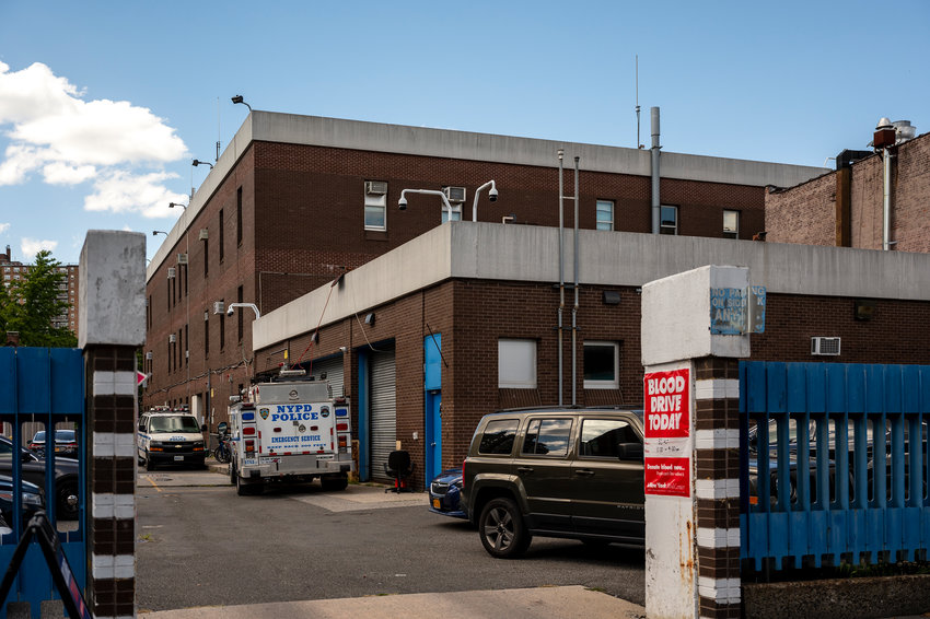 The exterior of the 50th Precinct on Wednesday afternoon on Aug. 31.