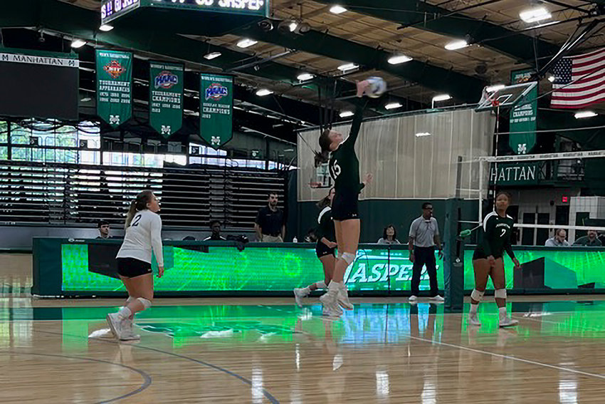 Julia Menocal is hard to miss on the volleyball court as the Manhattan College women&rsquo;s volleyball player stands 6 feet, 4 inches. She is a Bronx product that has volleyball in her genes. She is second in the MAAC in kills and points this season.