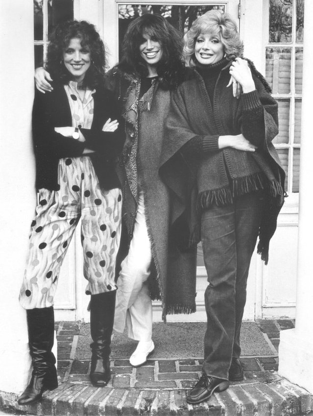 Carly Simon, center, and sisters Lucy and Joanna in a 1964 photograph taken by their brother, Peter, who at the time freelanced for The Riverdale Press.