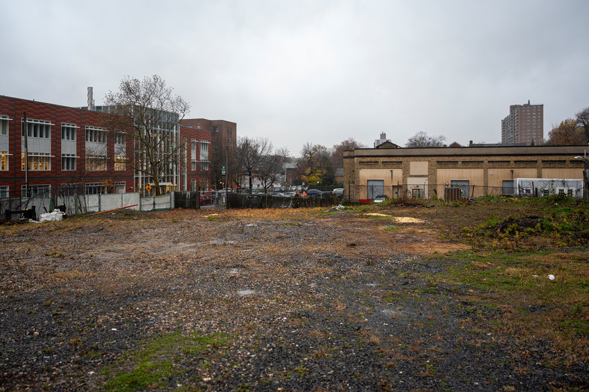 The vacant lot across Manhattan College School of Engineering on Wednesday, Nov. 30. It is being eyed for a student park.