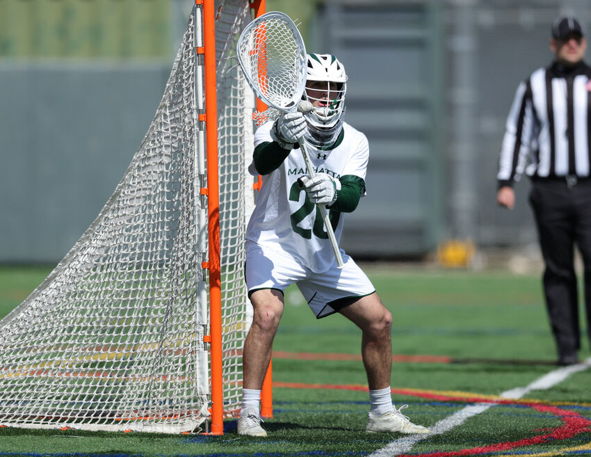 Manhattan fifth-year Joe Persico leads all Division I goalies in goals allowed per game with 8.24 across 13 games. At 9-4, Persico and the Jaspers have clinched the program&rsquo;s second consecutive winning season, a year after having to replace former star goalie Brendan Krebs, who has since graduated.