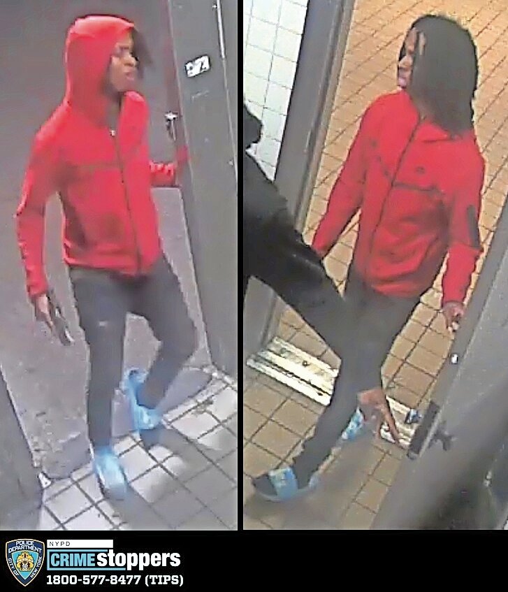 This man in a red hoodie, who was caught on surveillance camera footage released by the New York Police Department, is suspected in a reckless shooting in front of 3400 Bailey Ave. on Sept. 5.