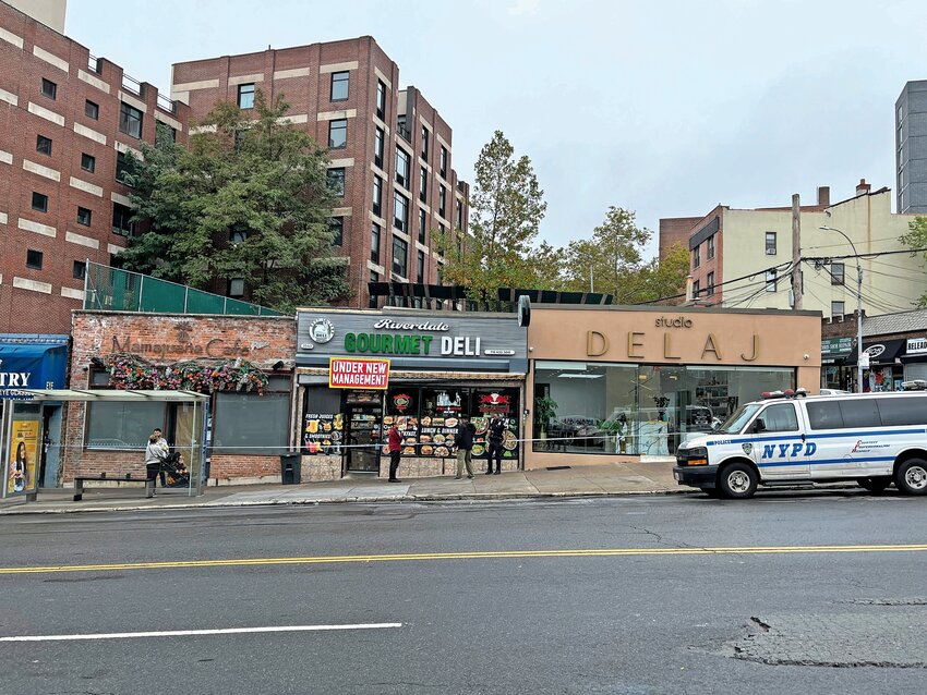 Three shops on Riverdale Avenue - Mamajuana Cafe, Riverdale Gourmet Deli, and Delaj Studio - were robbed recently by thieves who entered through the basement of the establishments.