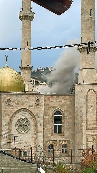 Here is the view Riverdale&rsquo;s own Charles Moerdler had on Saturday, Oct. 7, when Hamas began attacking Israel. The smoke is coming from the Abu Gosh Mosque near Jerusalem after a Hamas rocket that damaged it.