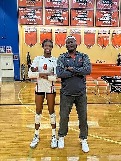 Olivia Henry does not only warrant the attention of her opponents but that of national scouts as well. She is a top ranked prospect in the class of 2027 and a number of prominent college programs are showing interest in her. You can see where she gets her height from as she stands next to her dad and coach Collin Henry.