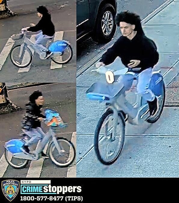 Courtesy of New York Police Department
The New York city Police Department is asking for the public’s assistance in identifying the individual depicted in this surveillance camera photo in connection to a robbery that took place Nov. 11 at 3:40 p.m. around West 242nd Street and Broadway. The 24-year-old victim was lured to the spot to sell a jacket. The perp then tried on the jacket and showed a firearm before fleeing, according the 50th Precinct. To place a tip, call 1 (800) 577-8477 or in Spanish 1 (888) 577-4782.