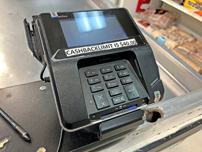A credit card reader at Key Food, at 5661 Riverdale Ave., was ready for customers on Feb. 15. Management put a silver slip on the machine as a way to see if it had been tampered with, after several complaints from customers that their SNAP benefits were hacked. A manager told The Riverdale Press that they are waiting for a security system upgrade.