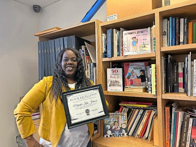 Kim Johnson, a caregiver in Spuyten Duyvil, was awarded the &lsquo;Black Excellence &amp; Literacy Award&rsquo; by the Freedom Youth Family Justice Inc. March 29. Johnson was recognized for her struggle and accomplishments with having dyslexia.
