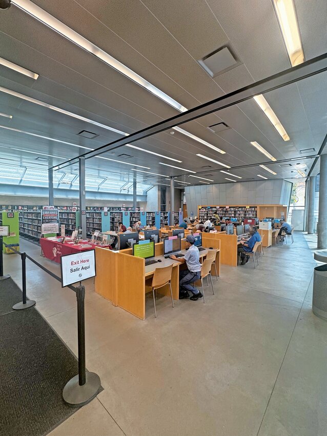 The Van Cortlandt Library branch manager said it was more packed than usual, but libraries are always open to the public with controlled air and countless other resources.