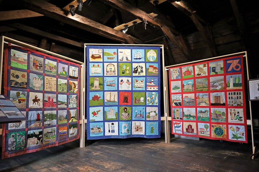 Three quilts are on display at the Van Cortlandt House Museum through May 31 and will then move to the Kingsbridge Historical Society.