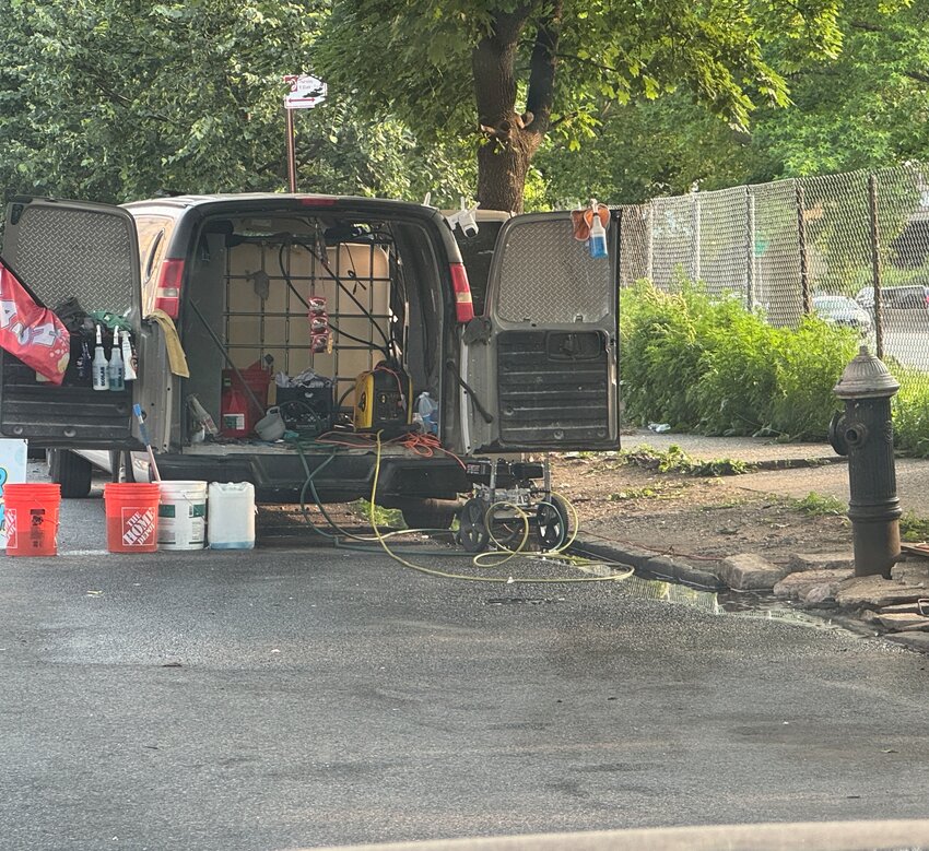 Residents say the car wash vans popped up for the first time last summer.