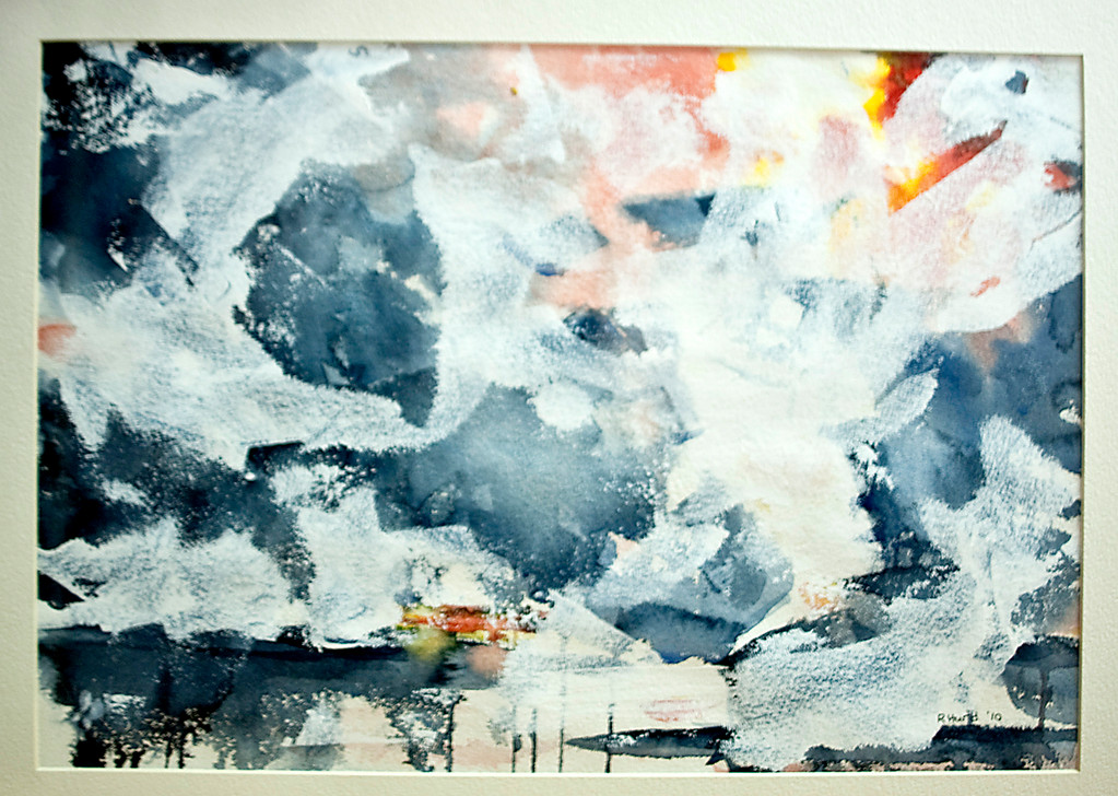 Riverdale watercolorist Ruth Hurd's piece, Winds of Change, which was inspired by the Deep Horizon disaster, is on exhibit.