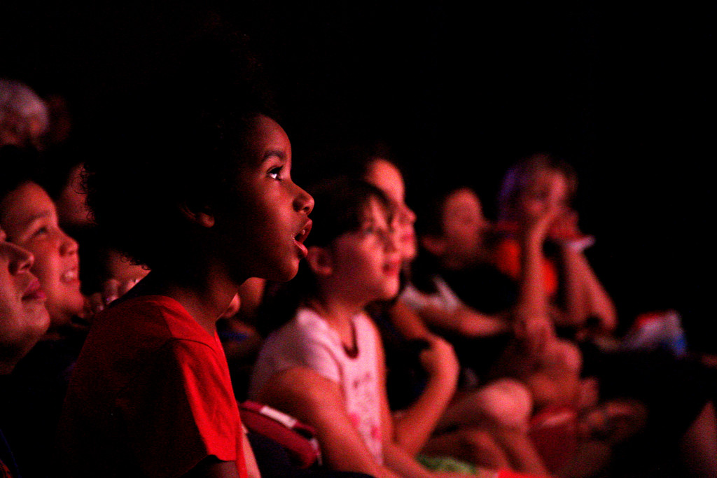 A rapt audience watches the Rising Stars' production of 'Thoroughly Modern Millie Jr.'