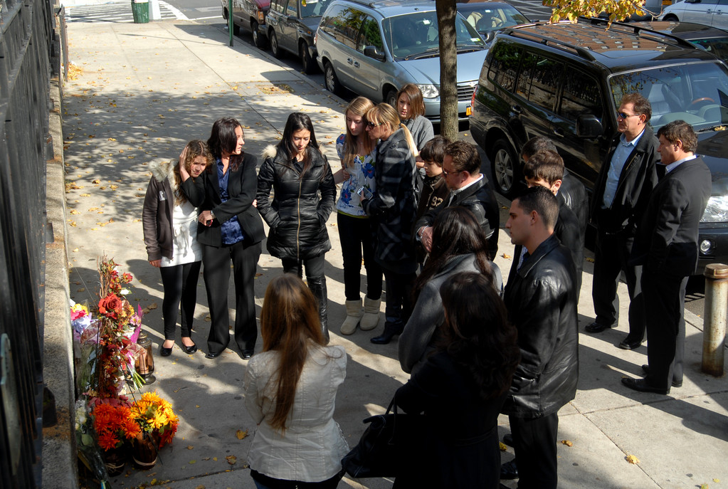 Family and friends of Drane Nikac gathered for a vigil on the one-year anniversary of her passing on Oct. 30, 2010.