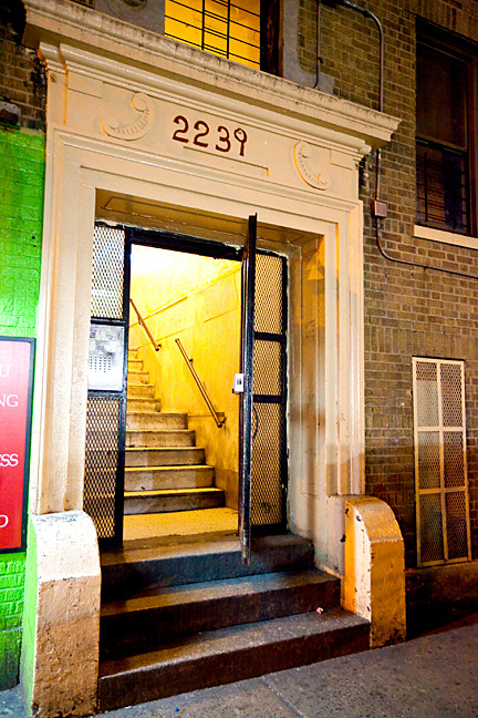Nothing stops trespassers from entering the building at 2239 Creston Ave.. which lacks a working lock on the front door.