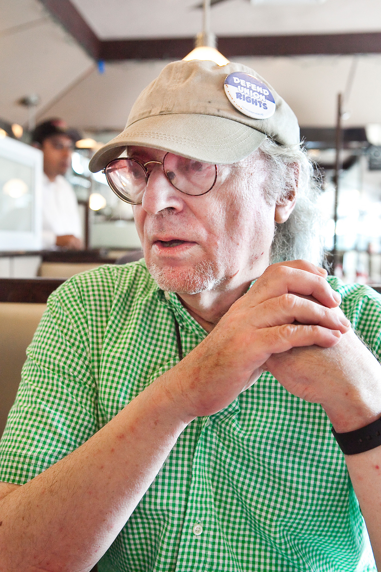 John Reynolds, who is running for City Council District 11 on the Green Party line, discussed his platform with ‘The Press’ at Tibbett Diner on Monday.