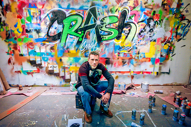 Graffiti Artist John ‘CRASH’ Matos , photographed by David Gonzalez
