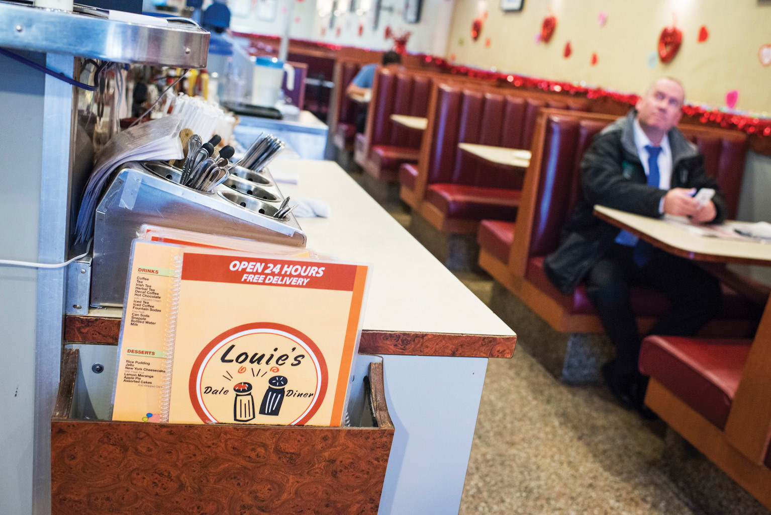 The Louie's Dale Diner interior.
